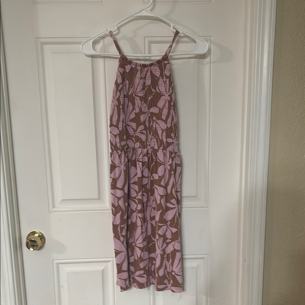 Carter's Pink and Brown Patterned Dress